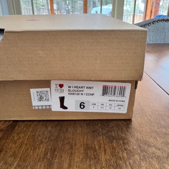 UGG I Heart Knit Slouchy Boots - New with Box - Picture 4 of 6